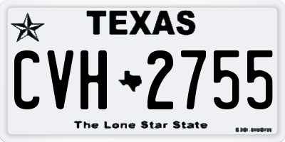 TX license plate CVH2755