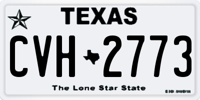 TX license plate CVH2773