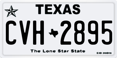 TX license plate CVH2895