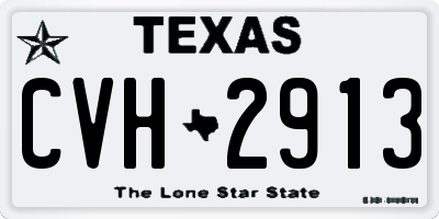 TX license plate CVH2913