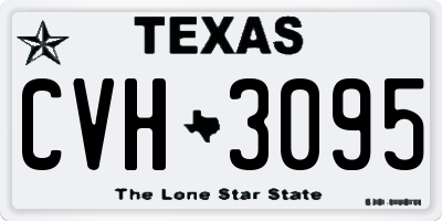 TX license plate CVH3095