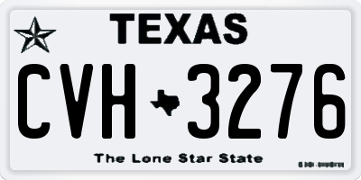TX license plate CVH3276
