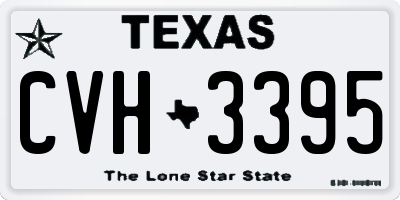 TX license plate CVH3395