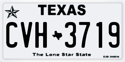 TX license plate CVH3719