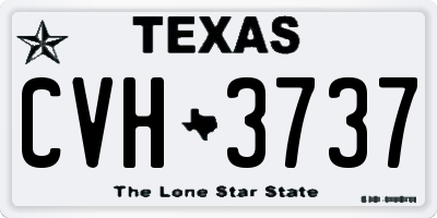 TX license plate CVH3737