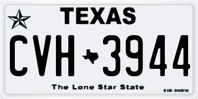 TX license plate CVH3944