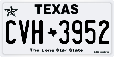 TX license plate CVH3952