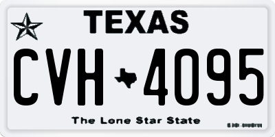 TX license plate CVH4095