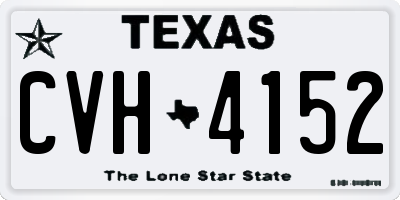 TX license plate CVH4152