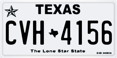 TX license plate CVH4156