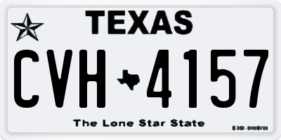 TX license plate CVH4157