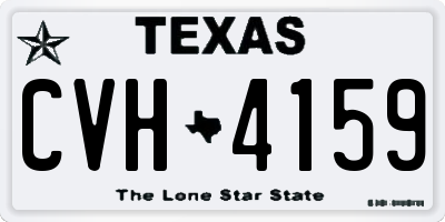 TX license plate CVH4159