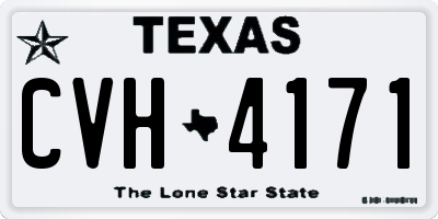 TX license plate CVH4171