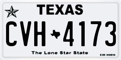 TX license plate CVH4173