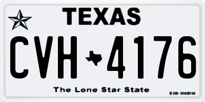 TX license plate CVH4176
