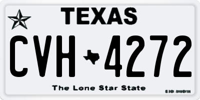 TX license plate CVH4272