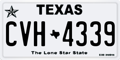 TX license plate CVH4339