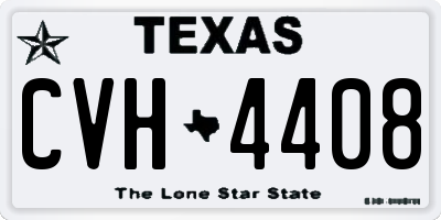 TX license plate CVH4408