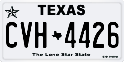 TX license plate CVH4426