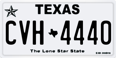 TX license plate CVH4440