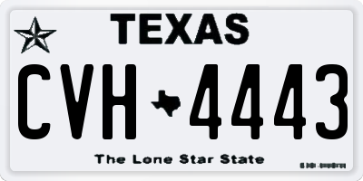 TX license plate CVH4443