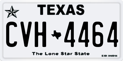 TX license plate CVH4464