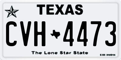 TX license plate CVH4473