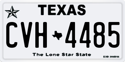 TX license plate CVH4485