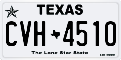 TX license plate CVH4510