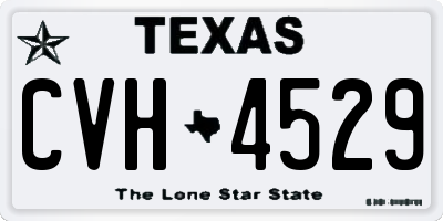 TX license plate CVH4529
