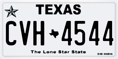 TX license plate CVH4544