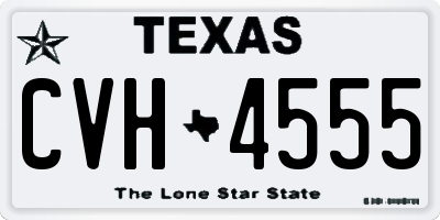 TX license plate CVH4555