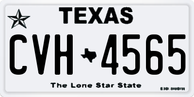 TX license plate CVH4565