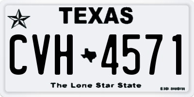 TX license plate CVH4571