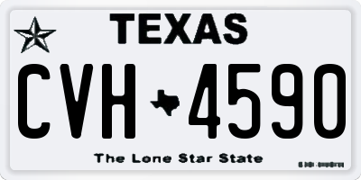 TX license plate CVH4590