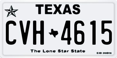 TX license plate CVH4615