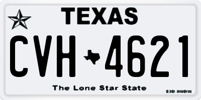 TX license plate CVH4621