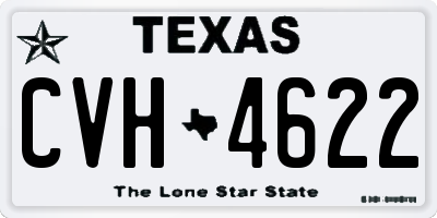 TX license plate CVH4622