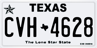 TX license plate CVH4628