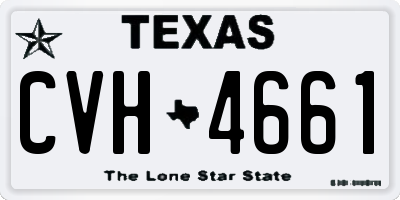 TX license plate CVH4661