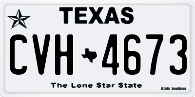 TX license plate CVH4673