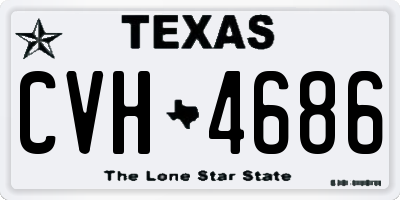 TX license plate CVH4686
