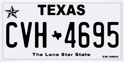 TX license plate CVH4695