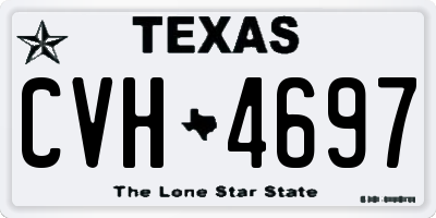 TX license plate CVH4697