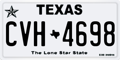 TX license plate CVH4698