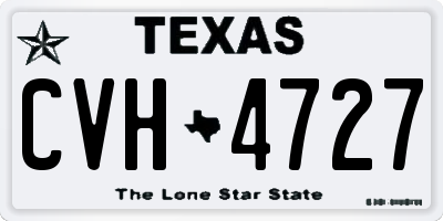 TX license plate CVH4727