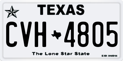 TX license plate CVH4805