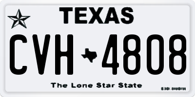 TX license plate CVH4808