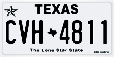 TX license plate CVH4811