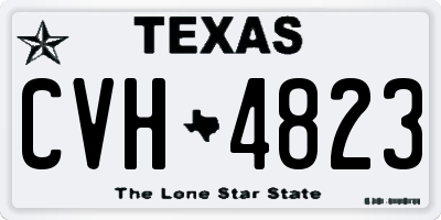 TX license plate CVH4823